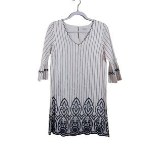 Skies Are Blue Short Sleeve Casual Midi Dress- size XS